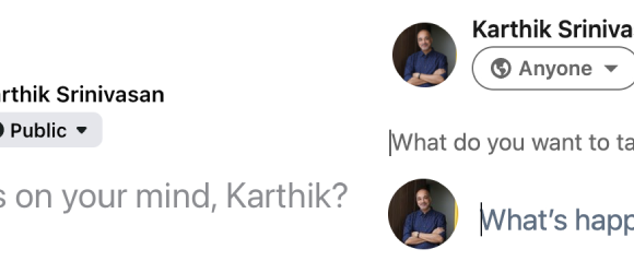 Social media status update prompts